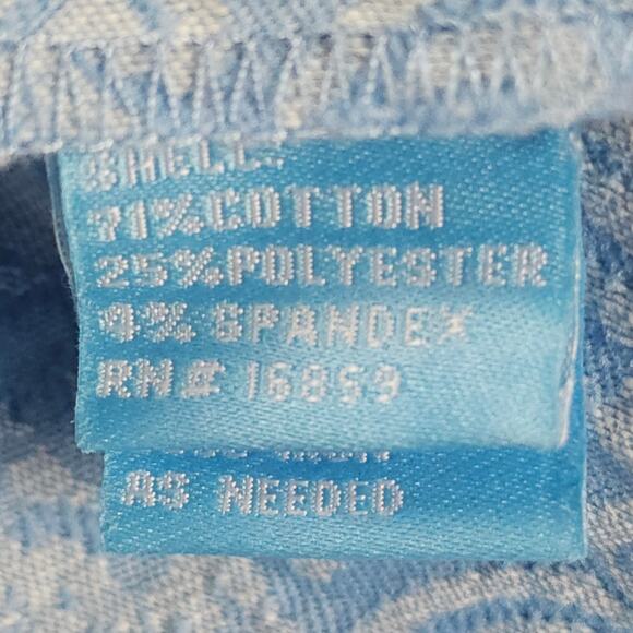 J McLaughlin Pants Womens Size 10 Blue White Jacquard Stretch Casual Career - Picture 10 of 14